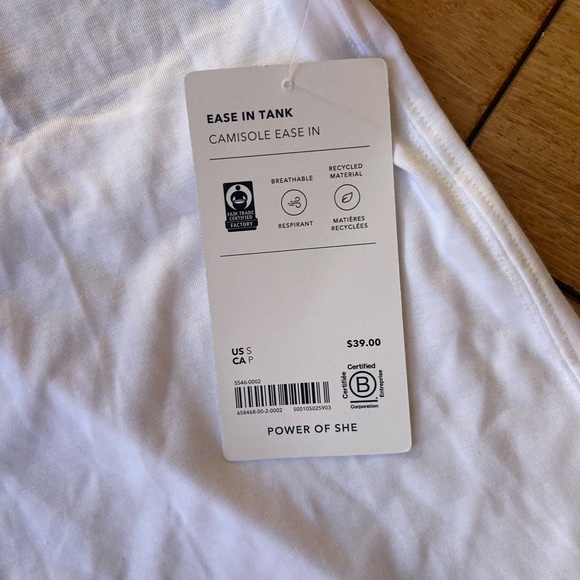 Athleta Move with Ease In Tank White Size Small NWT - Picture 6 of 10